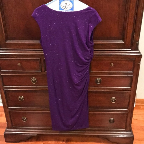 Hot purple slip dress - Picture 3 of 4